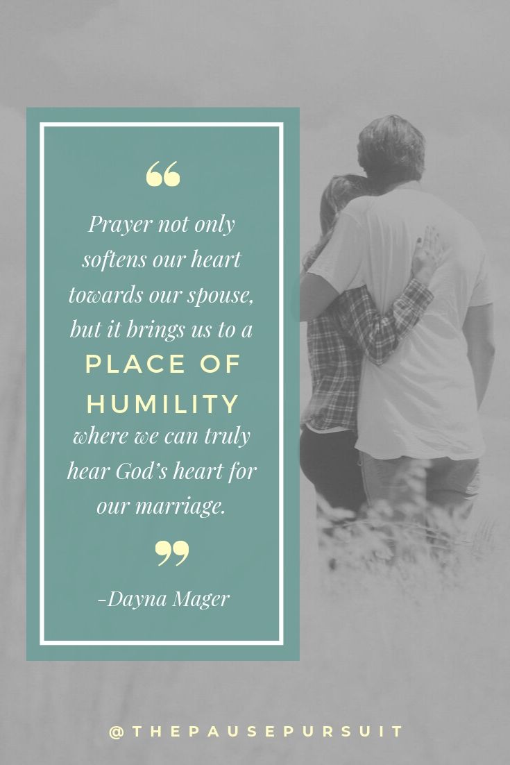 Couple holding each other in a field - Quote image - Prayer not only softens our heart towards our spouse, but it brings us to a place of humility where we can truly hear God's heart for our marriage. - How To Save My Marriage